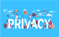 Privacy word in capital letters